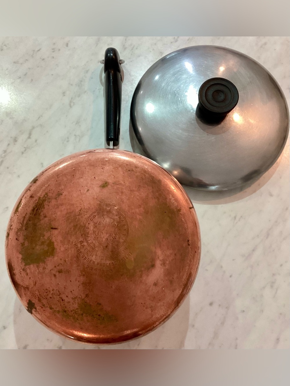 Vintage Revere Ware 1.5 Qt. Copper Clad Pot Saucepan & Lid Golden Era Pre 1968